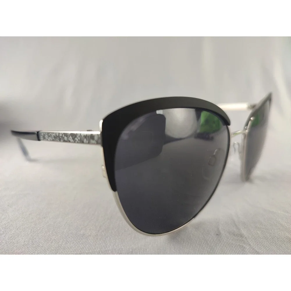 Draper James DJ7055 Black Silver Floral Butterfly Sunglasses Women's 58-17-140